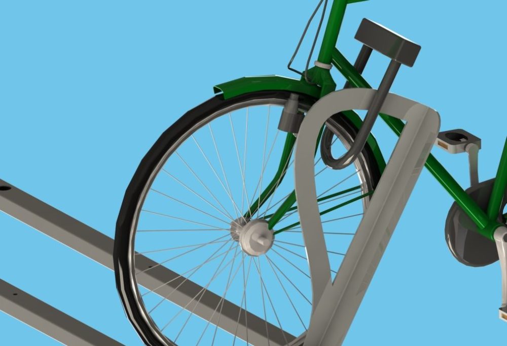 focus sécurité arceau stationnement vélo zephyr urbanéo