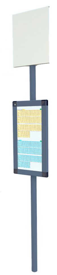 visuel 3D-poteau d'arret mistral evo tête simple face