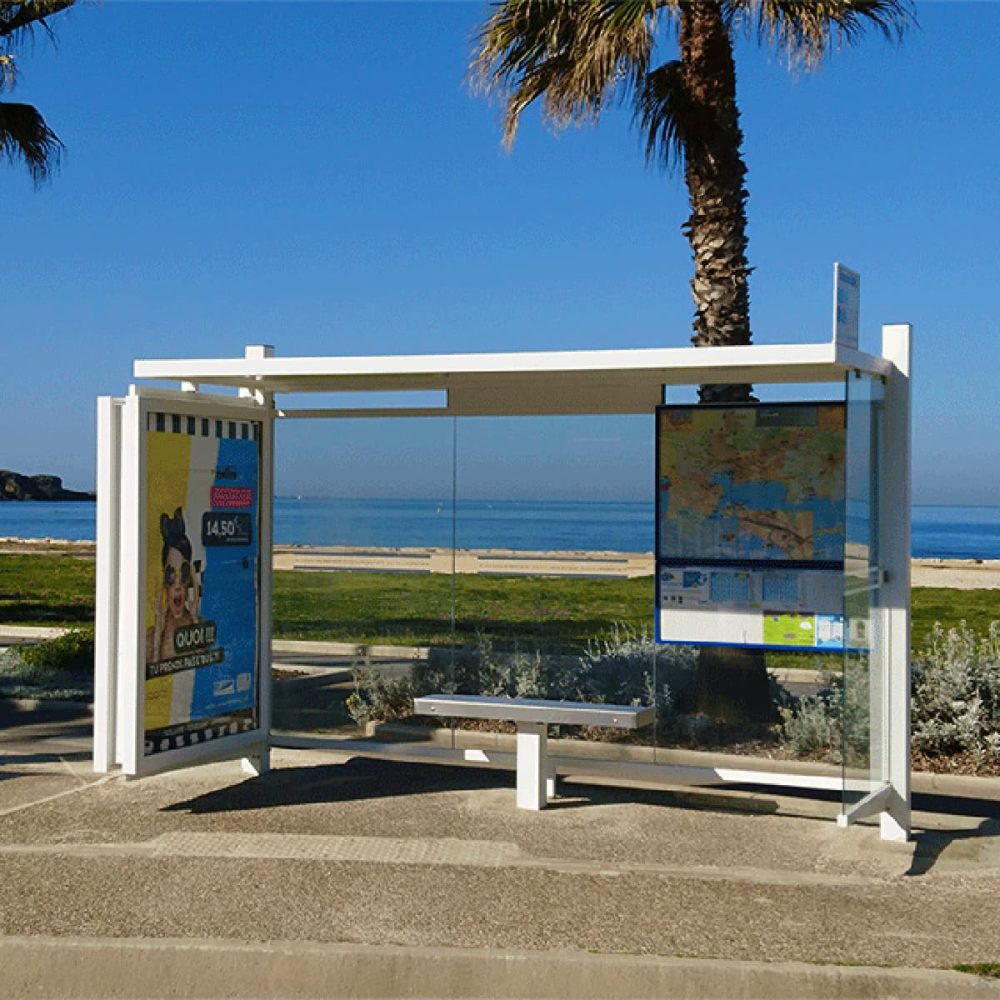 abribus CIRRUS caisson publicitaire toulon