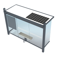 Abri voyageurs solaire Urbanéo modèle 3D panneau solaire sur toiture