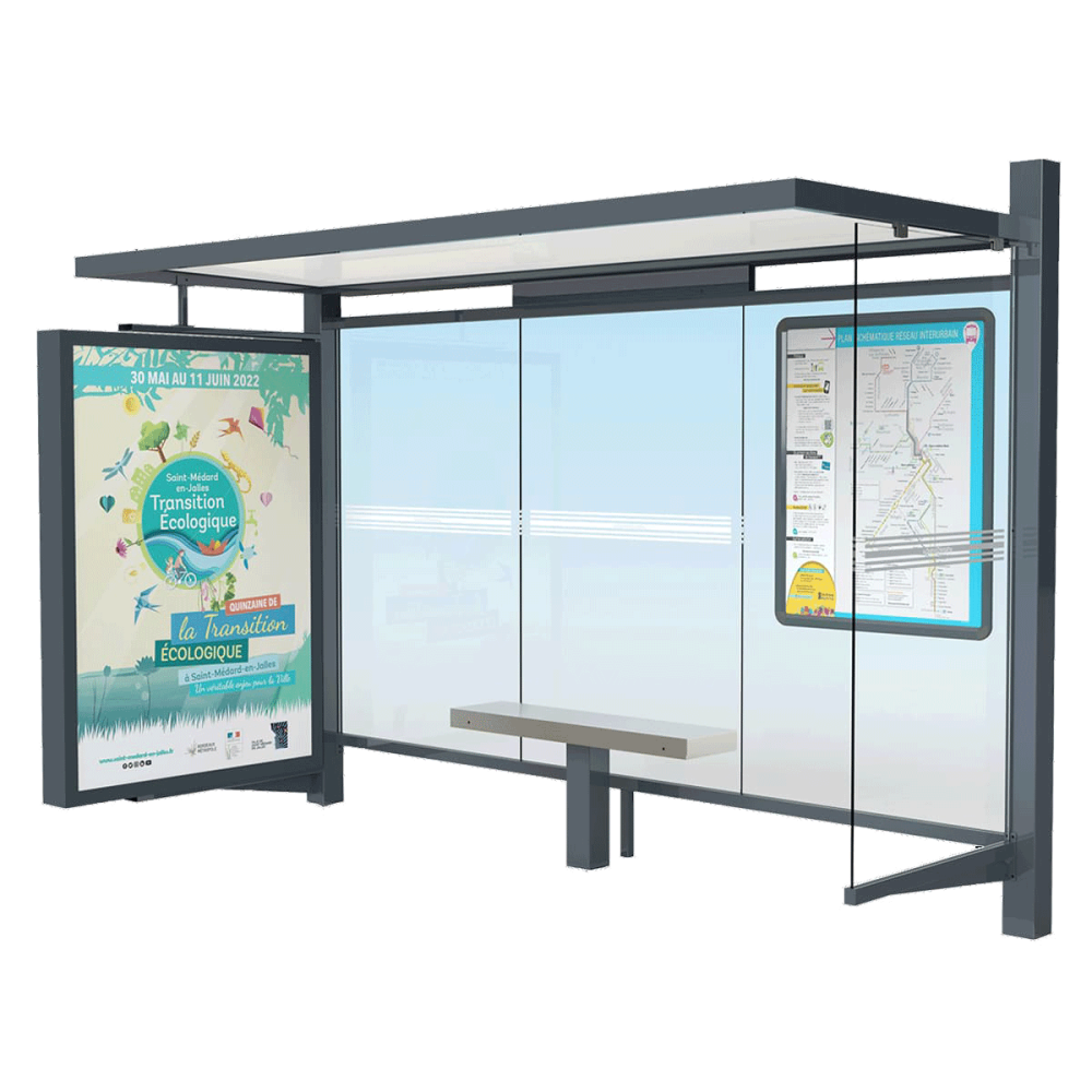 Abribus CIRRUS à caisson publicitaire