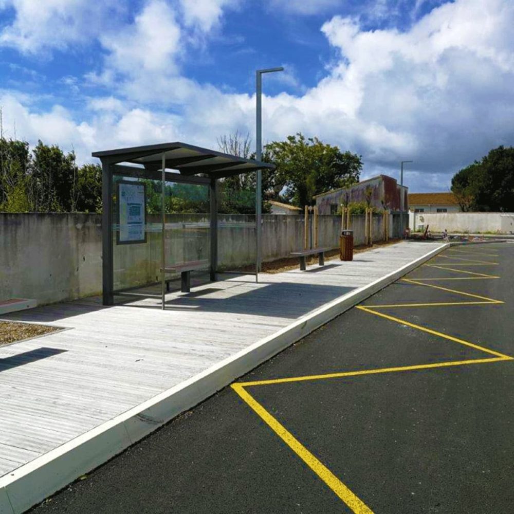 Abri bus HELIOS standard Urbanéo Ile de Ré