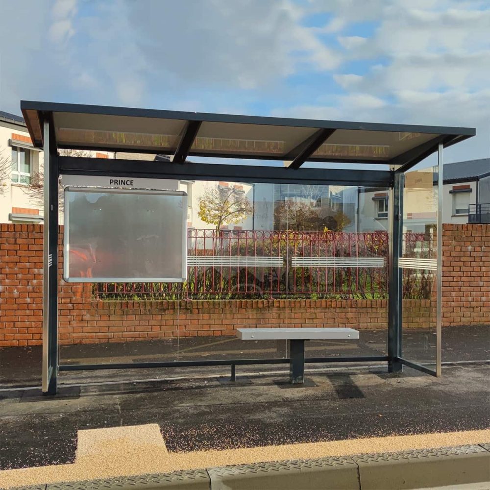 Abri bus Urbanéo HELIOS standard Sains en Gohelle Artois Mobilités