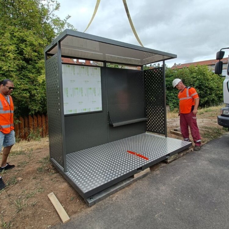 Abribus provisoire monobloc Urbanéo Nancy