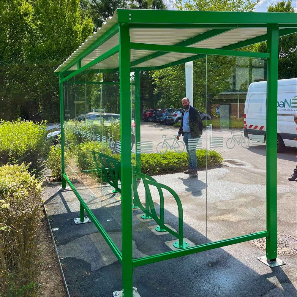 abri vélo KLEVO Urbanéo CCI de l'Aisne Stationnement vélos