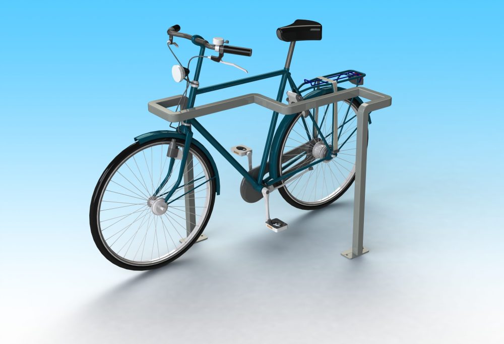 visuel 3D arceau flash stationnement 2 vélos visuel 3D arceau flash stationnement 2 vélos