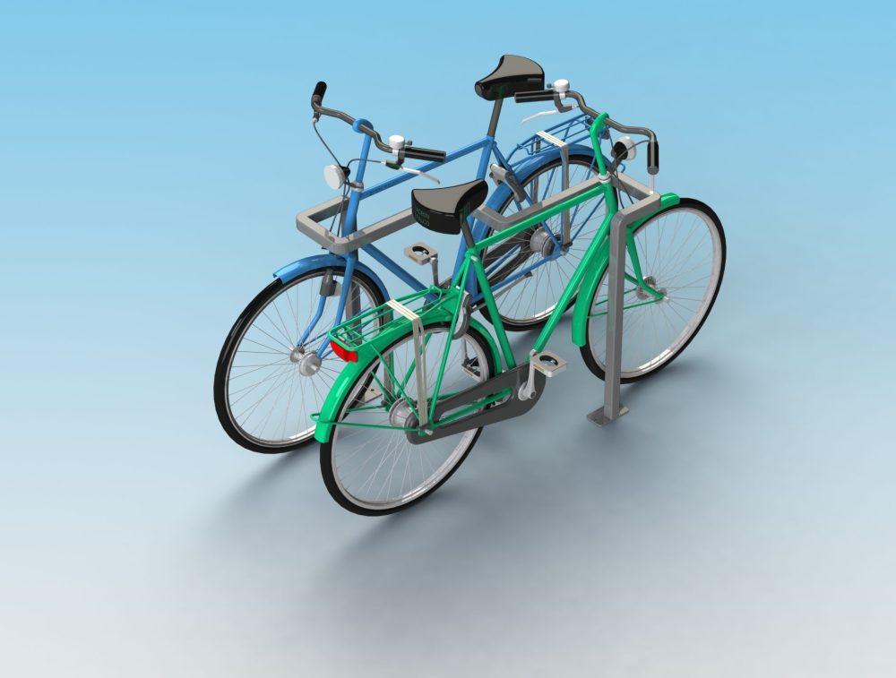 visuel 3D arceau vélos flash stationnement 2 vélos visuel 3D arceau vélos flash stationnement 2 vélos