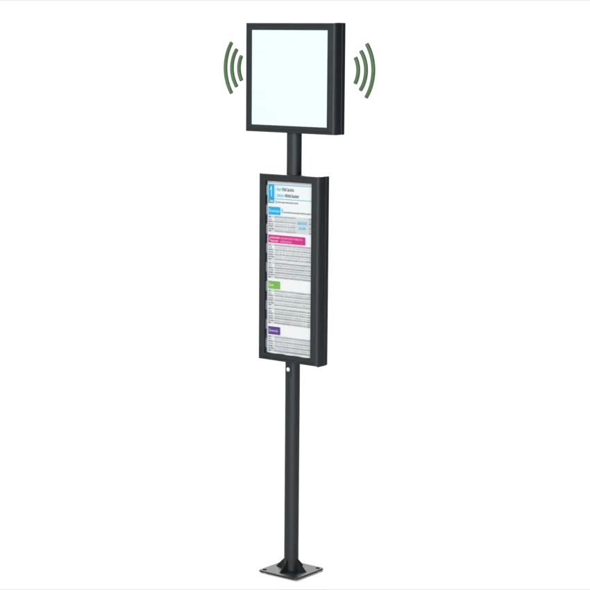 Visuel 3D poteau d'arrêt GAYANT accessibilité Urbanéo