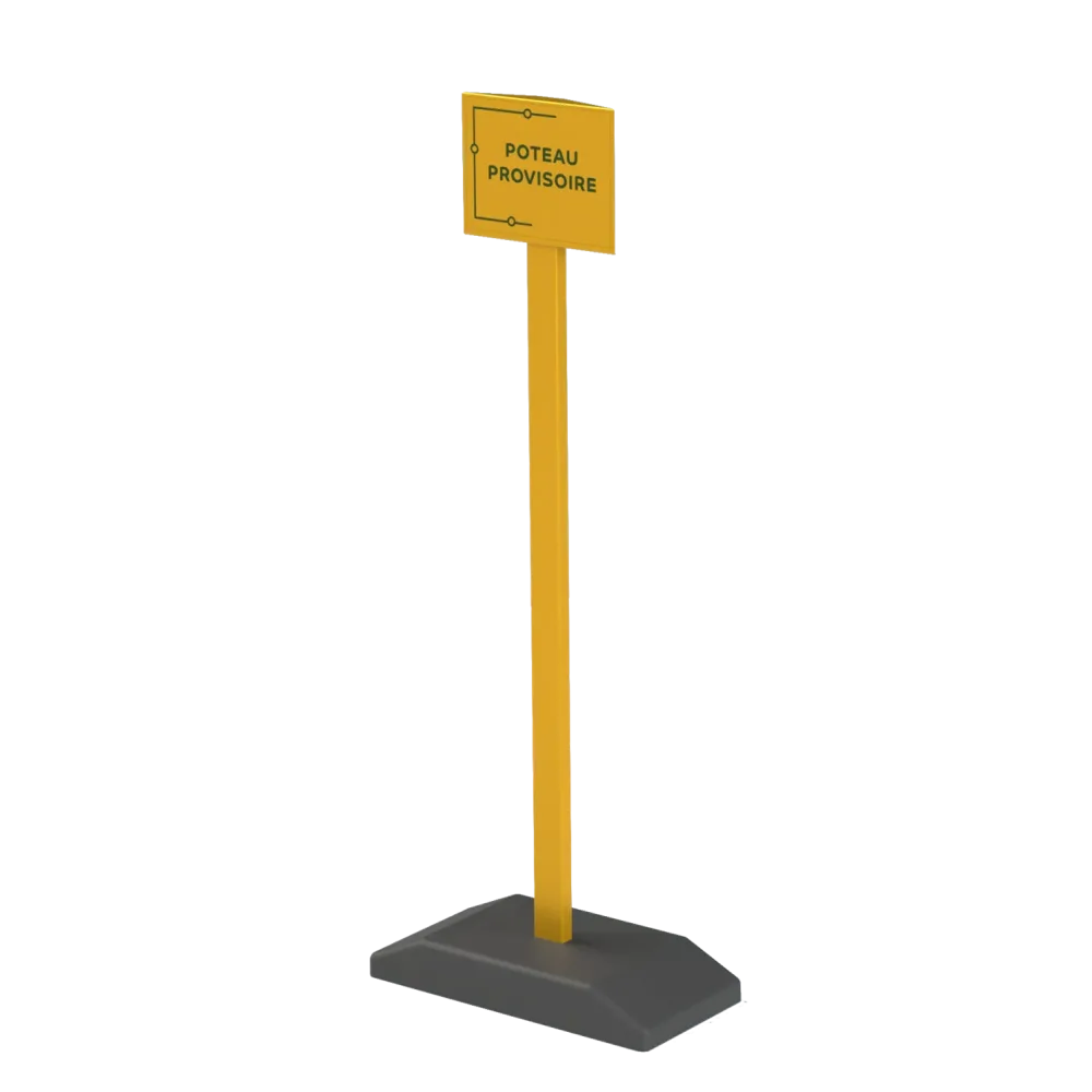 Modèle 3D poteau basic provisoire Urbanéo Modèle 3D poteau basic provisoire Urbanéo