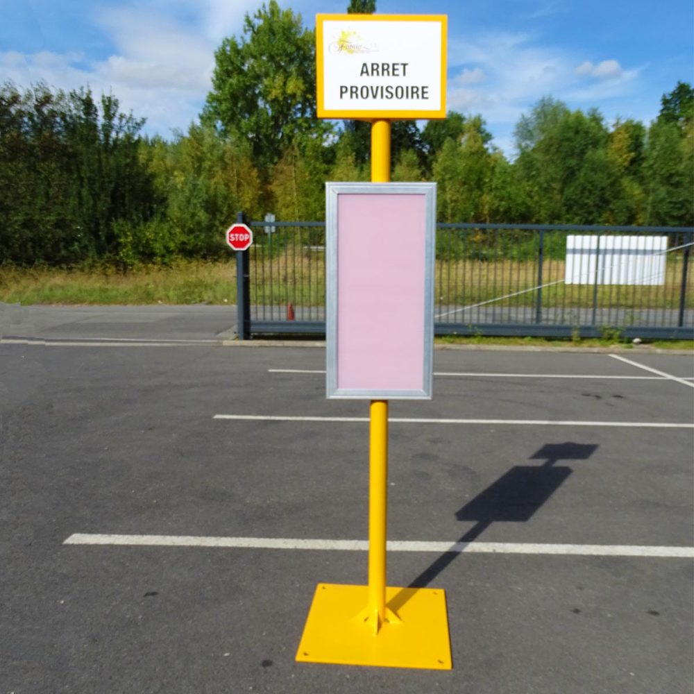 Mobilité urbaine travaux restructuration réseaux poteau d'arrêt ERIS provisoire Mobilité urbaine travaux restructuration réseaux poteau d'arrêt ERIS provisoire