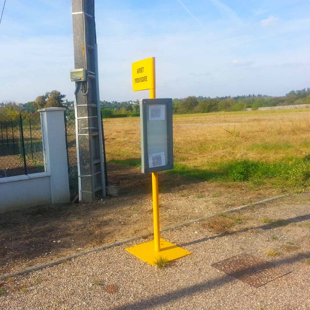 Poteau provisoire MISTRAL Urbanéo pour agglomération de bois