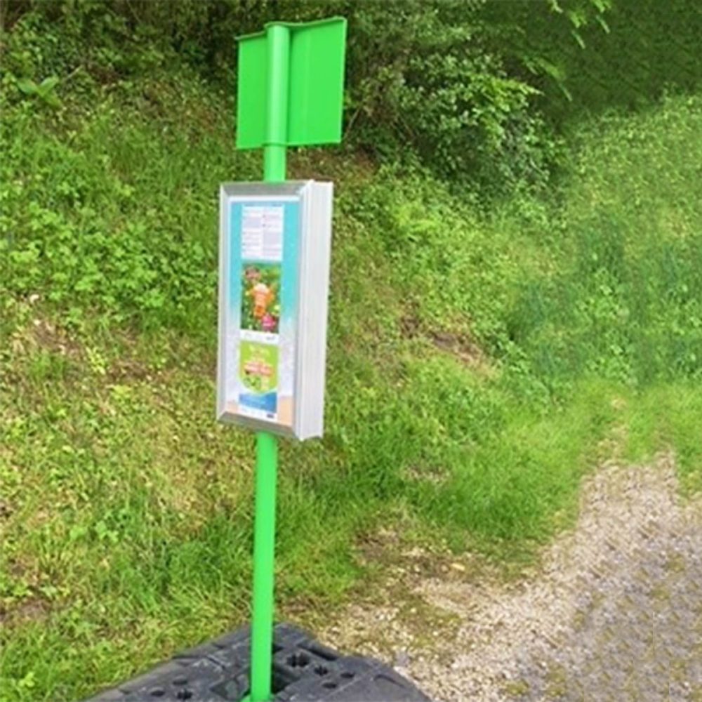 Poteau d'arrêt provisoire ERIS Urbanéo Grand Annecy Poteau d'arrêt provisoire ERIS Urbanéo Grand Annecy