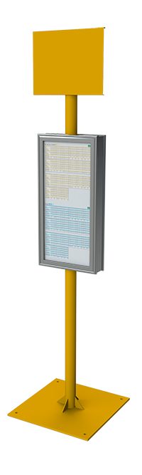 3d Urbanéo poteau d'arrêt provisoire ERIS