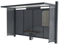 visuel 3D abri bus standard anti vandalisme urbanéo