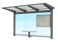 visuel 3D abri bus helios auvent urbanéo