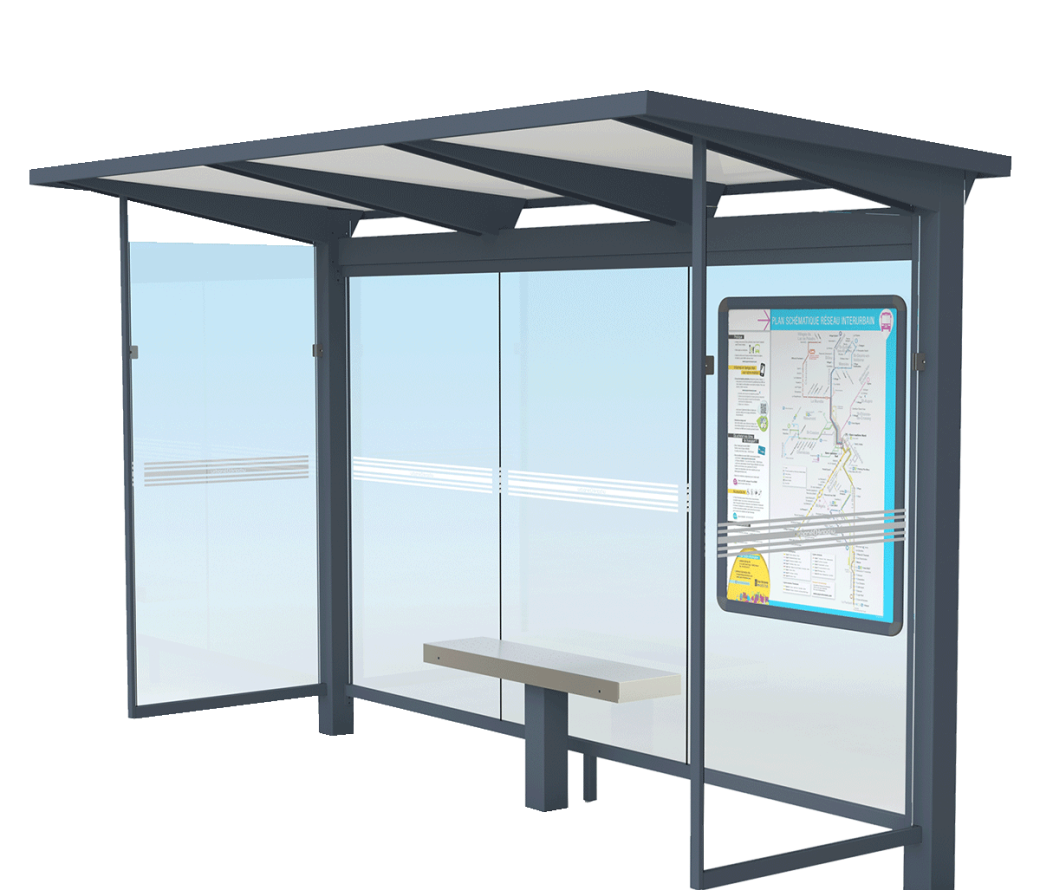 visuel 3D abribus HELIOS standard