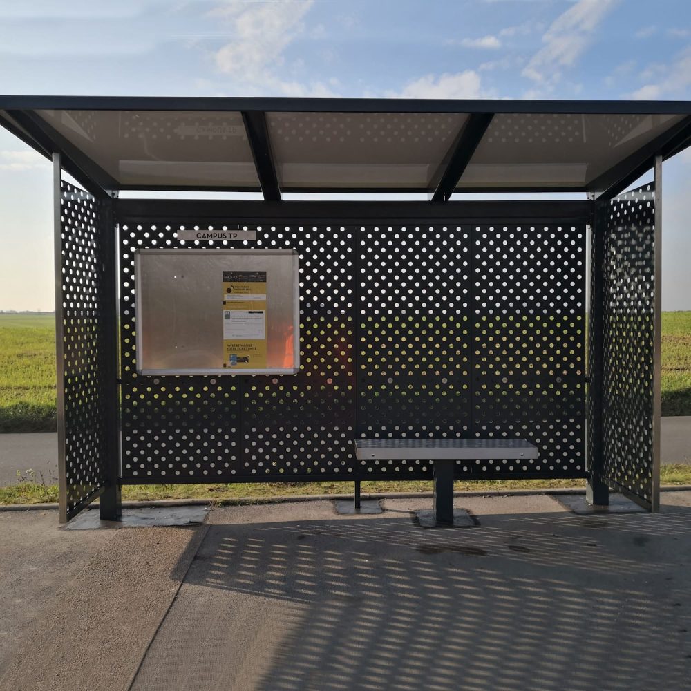 Abribus HELIOS standard antivandalisme Artois Mobilité