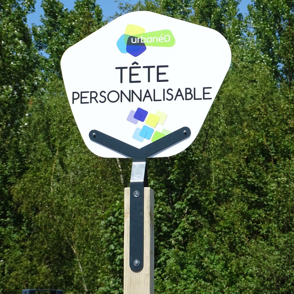 tête poteau RHEA Urbanéo métal sur mesure