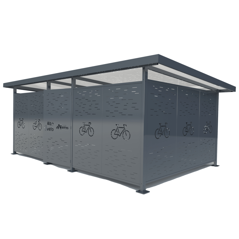 visuel 3D Abri vélos sécurisé KLEVER Urbanéo