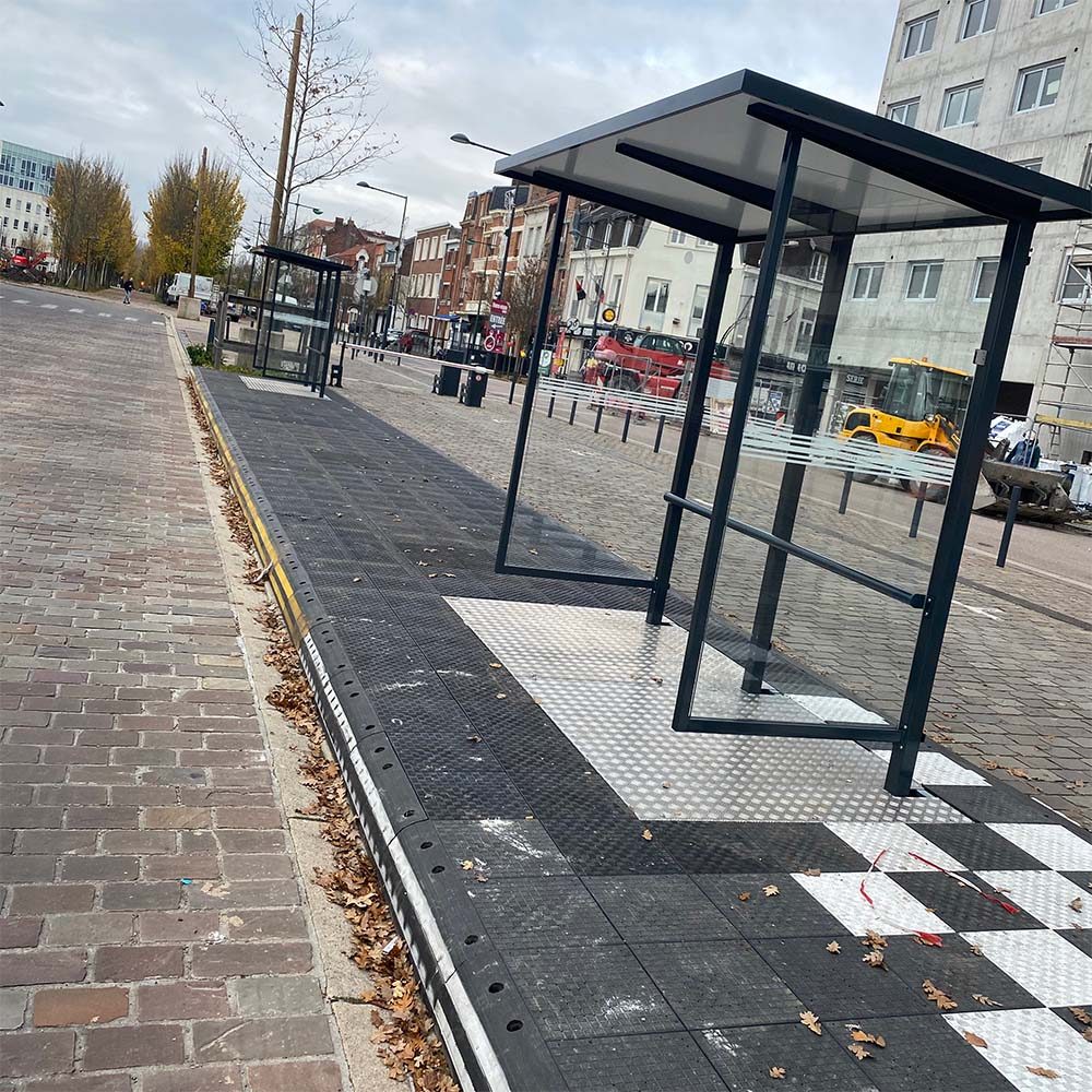 Abri bus Accessibilité quai bus provisoire ZICLA® Urbanéo Artois Mobillités
