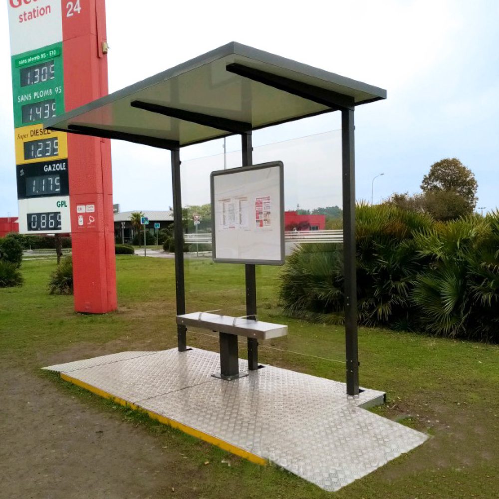Abribus Accessibilité provisoire Urbanéo Grand Angoulême