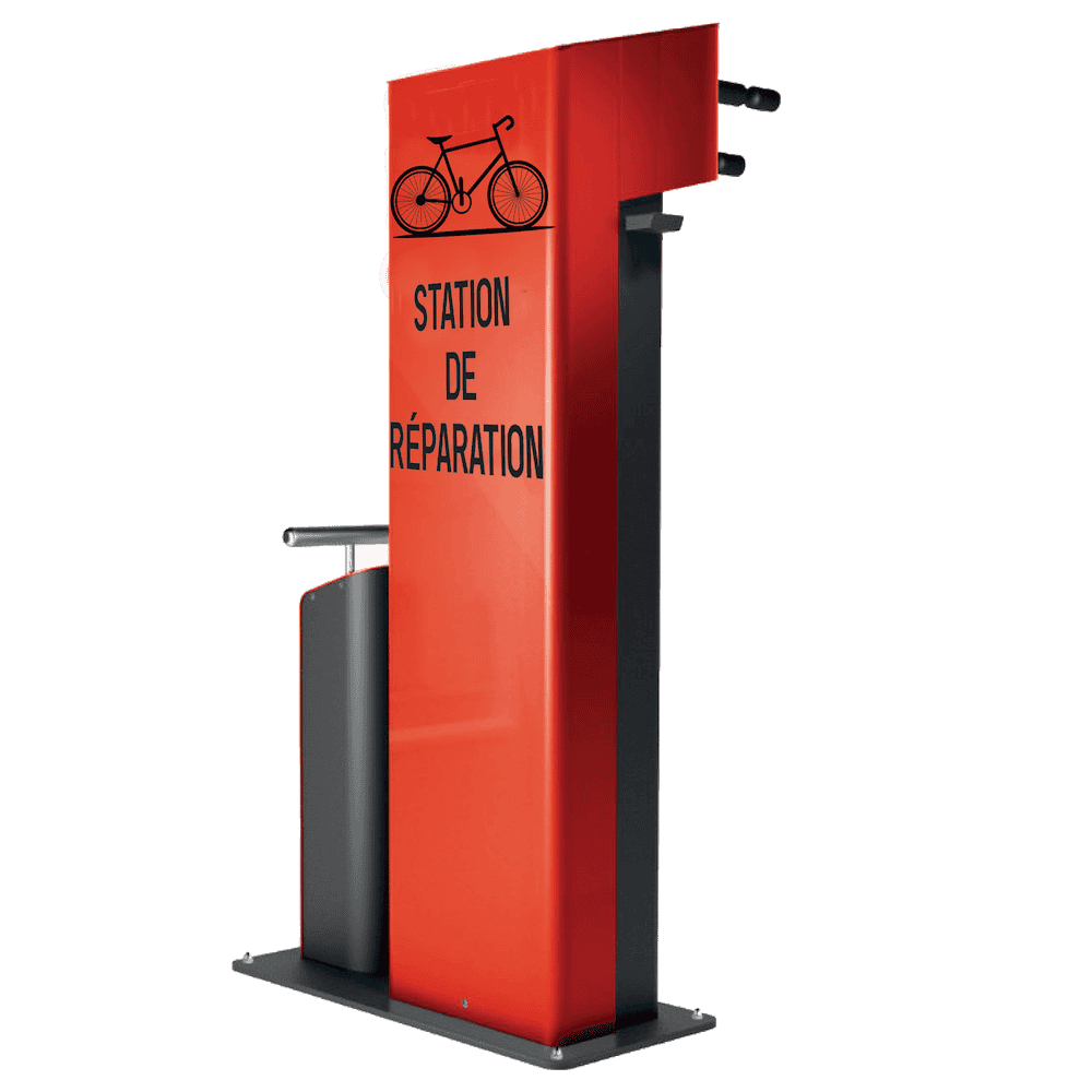 visuel 3D Mobilité douce station de gonflage et de réparation Urbanéo