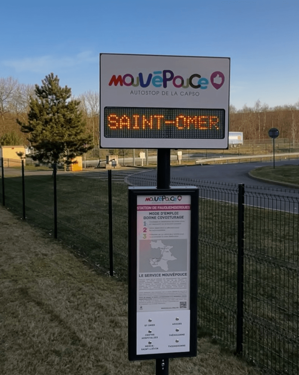 poteau covoiturage spontané saint omer agglomération urbanéo poteau covoiturage spontané saint omer agglomération urbanéo