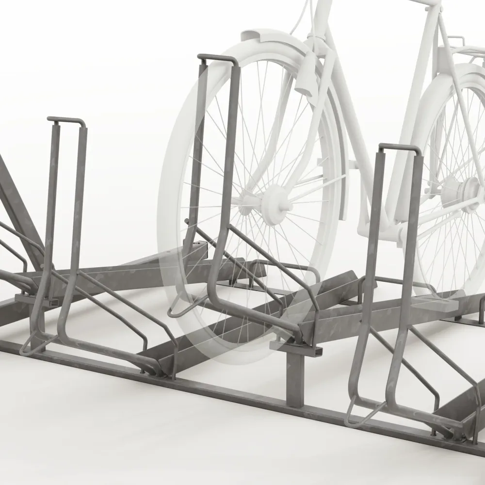 Modèle 3D Rack double étage STADIO focus stationnement vélos