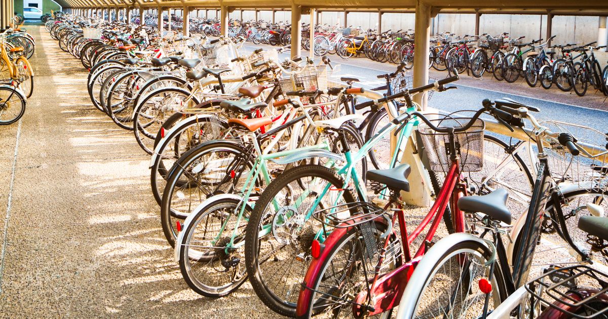 zone de stockage de velo